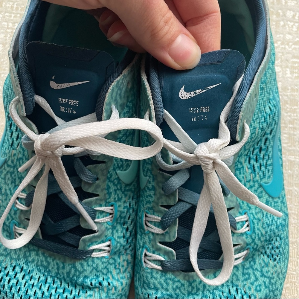 EUC - NIKE FREE 5.0 TR FIT 4 Hyper Turquoise Crossfit Women's 8 Sneaker - Picture 3 of 11